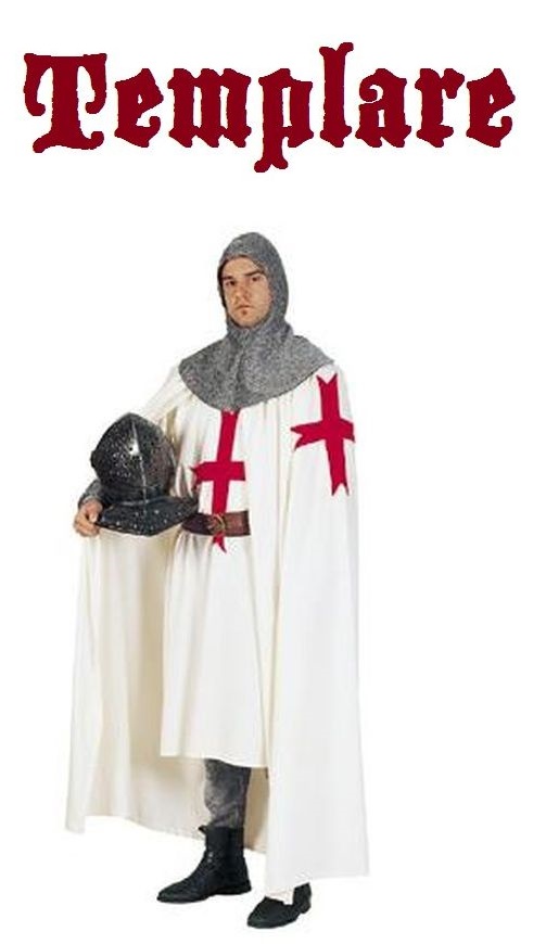 Mantello Templare con Cappuccio
